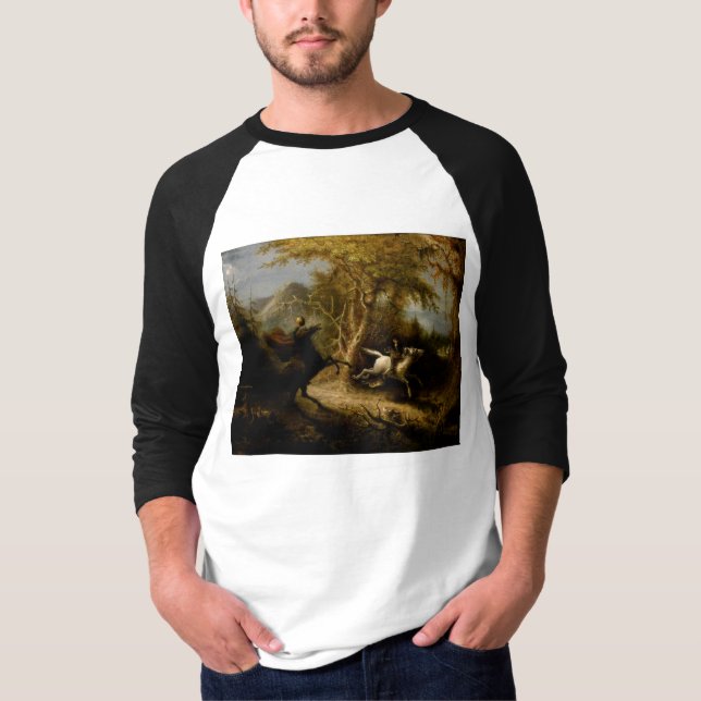 Förklaring till den häftlösa hästseman Halloween G T Shirt (Framsida)