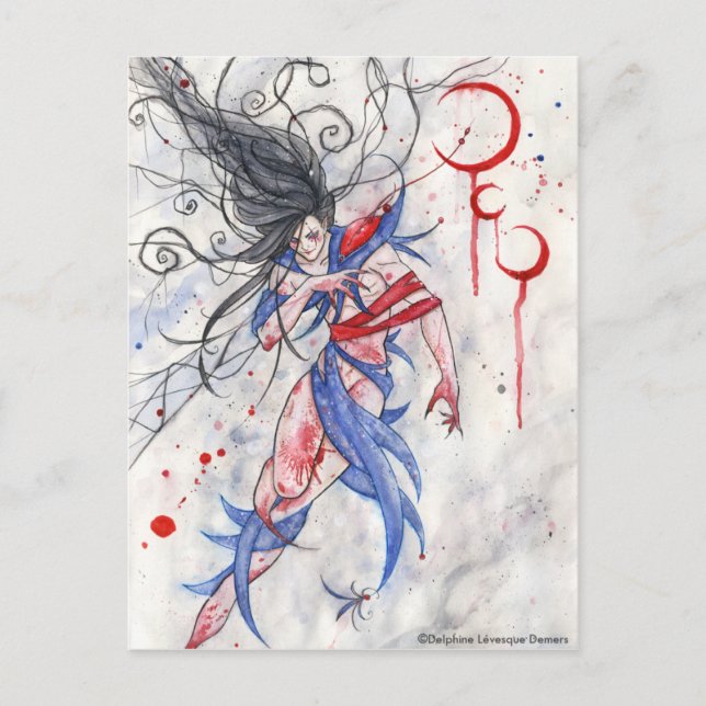 Förklaring till det tre Måne-gotiska vykortet Vykort (Framsida)