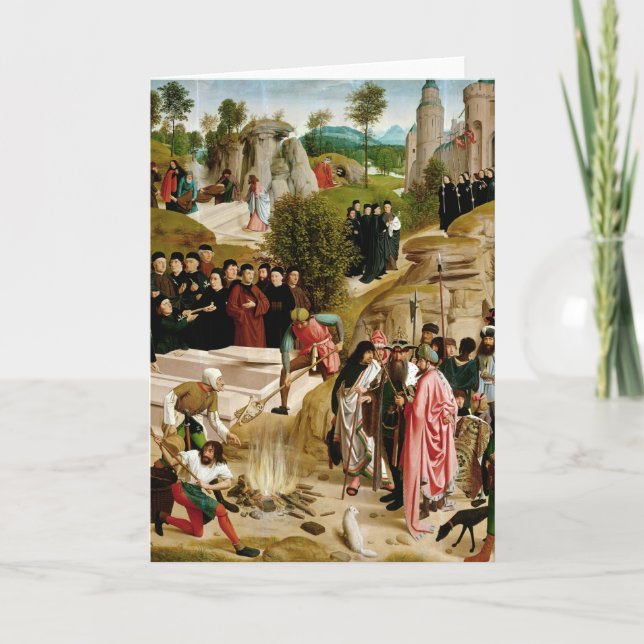 Förklaring till relikerna av Johannes Baptist Tack Kort (Framsida)