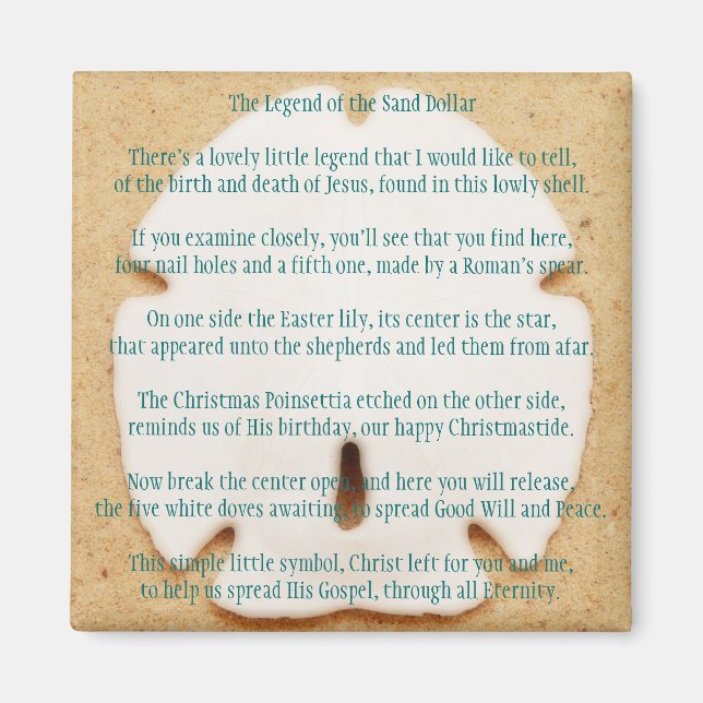 Förklaring till Sand Dollar Magnet (Framsidan)