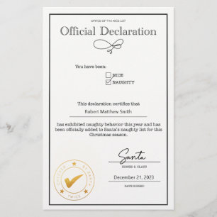 Förklaring till Santa Naughty List Editable