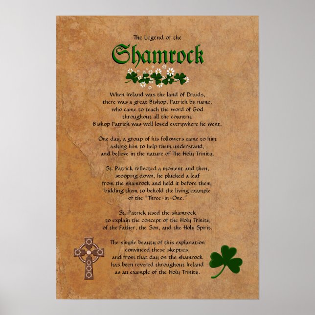 Förklaring till Shamrock Frameable Poster (Framsidan)