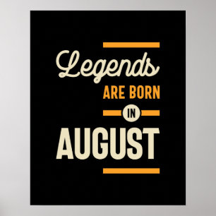 Förklaringar är födda i augusti - augusti poster