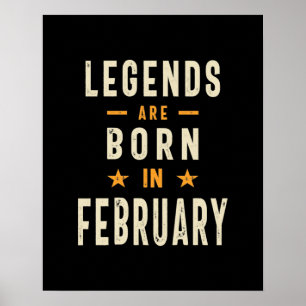 Förklaringar är födda i februari - februari poster