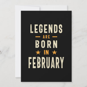 Förklaringar är födda i februari - februari tack kort