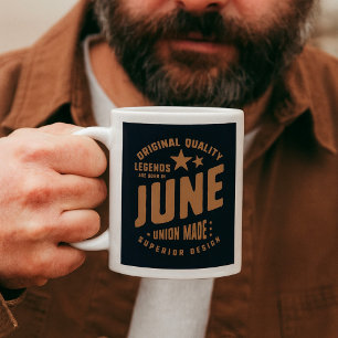 Förklaringar är födda i juni, ursprunglig kvalitet kaffemugg