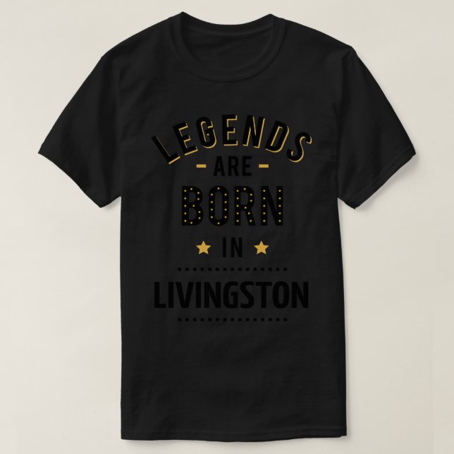 Förklaringar är födda i Livingston T Shirt (Design framsida)