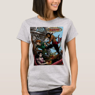 Förklaringar av Aukera V2-tecknad designade kvinno T Shirt