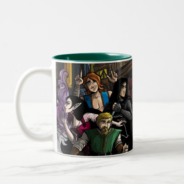 Förklaringar av kaffet Aukera mugg (Vänster)