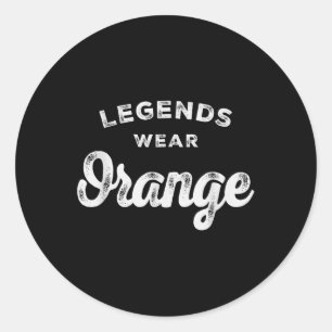 Förklaringar Bära Orange Team Spirit Game Gear Fär Runt Klistermärke