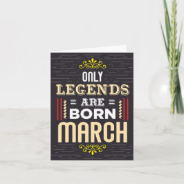 Förklaringar Born March Birthday Card Kort