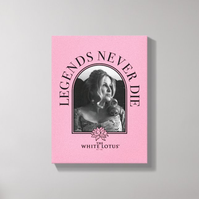 Förklaringar dör aldrig - den vita lotus canvastryck (Framsida)