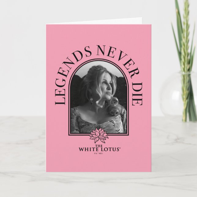 Förklaringar dör aldrig - den vita lotus kort (Framsida)