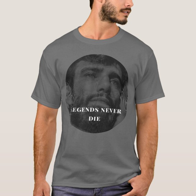 "Förklaringar dör aldrig" Leandro Lo Memorial Line T Shirt (Framsida)
