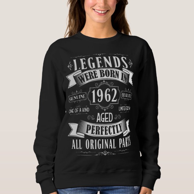 Förklaringar födda 1962 60:e födelsedagen 60 år ga t shirt (Framsida)