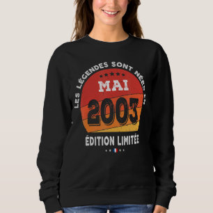 Förklaringar födda i maj 2003 19:e födelsedagen 19 t shirt