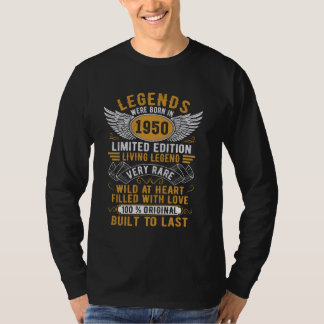 Förklaringar föddes 1950 Vintage födda 1950 BIR T Shirt
