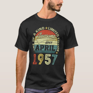 Förklaringar föddes i april 1957, 65 år gammal 65e t shirt