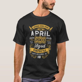 Förklaringar föddes i april 2003 18:e karantänstat t shirt