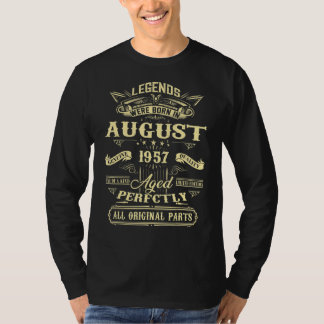 Förklaringar föddes i augusti 1957 65ens födelseda t shirt