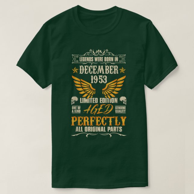 Förklaringar föddes i december 1953 - Bikerna Sten T Shirt (Design framsida)