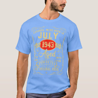 Förklaringar föddes i juli 1943 79:e födelsedagen  t shirt