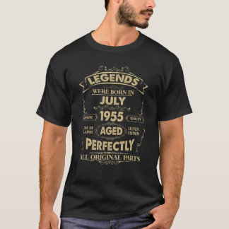 Förklaringar föddes i juli 1955 67:e födelsedagen t shirt