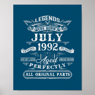 Förklaringar föddes i juli 1992 30års födelsedag 3 poster