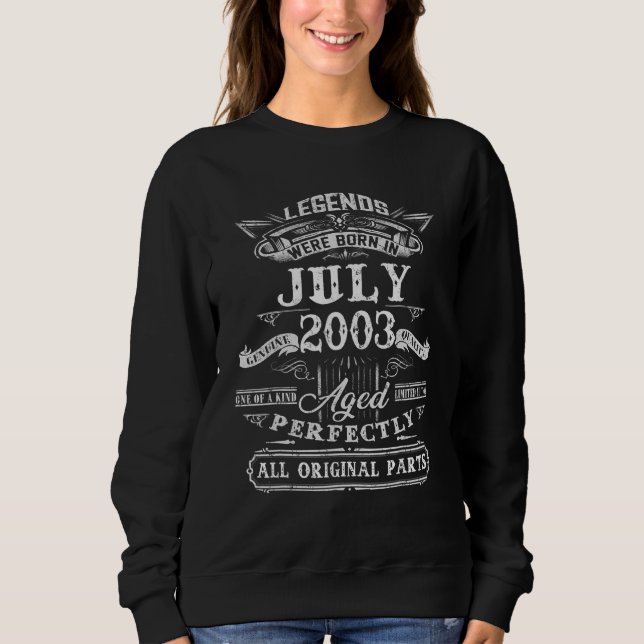 Förklaringar föddes i juli 2003 19:e födelsedagen  t shirt (Framsida)
