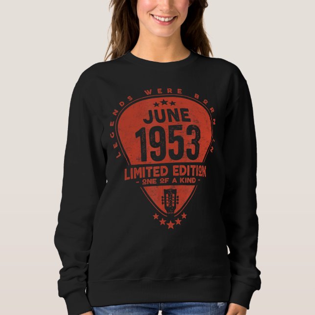 Förklaringar föddes i juni 1953 Guitar T Shirt (Framsida)