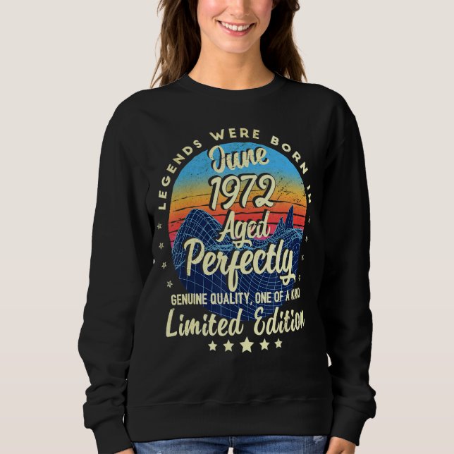 Förklaringar föddes i juni 1972 50 år t shirt (Framsida)