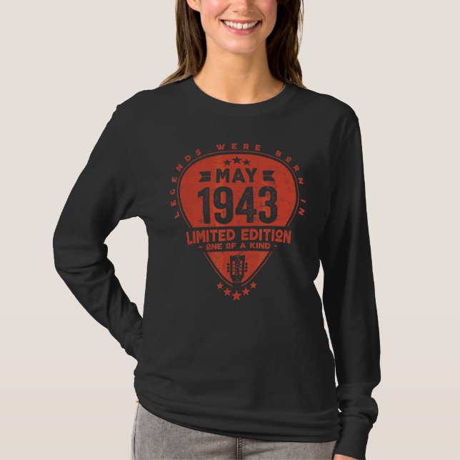 Förklaringar föddes i maj 1943 t shirt (Framsida)