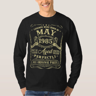 Förklaringar föddes i maj 1985 37:e födelsedagen t shirt