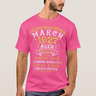 Förklaringar föddes i mars 1927 95 år gammal 95 år t shirt