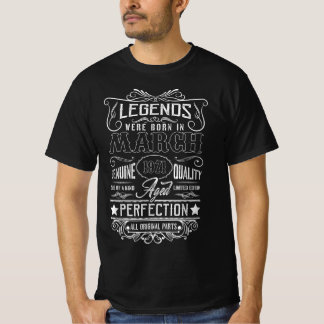 Förklaringar föddes i mars 1971 och alla originald t shirt