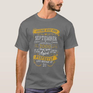 Förklaringar föddes i september 2000 21:a födel t shirt