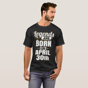 Förklaringar föds i april 30 t shirt