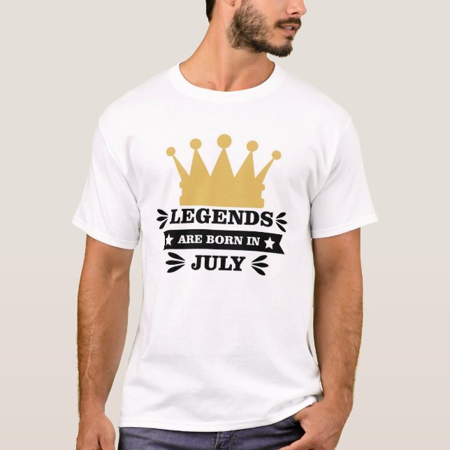 Förklaringar föds i juli t shirt (Framsida)