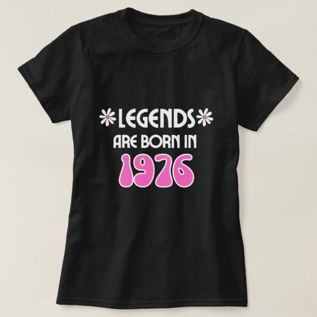 Förklaringar föds upp 1976 i T-Shirt (Design framsida)