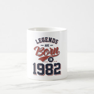 Förklaringar föds upp 1982. kaffemugg