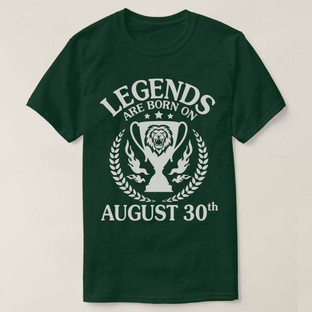 Förklaringar föds upp den 30 augusti Grattis på fö T Shirt (Design framsida)