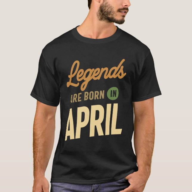 Förklaringar föds upp i april födelsedagsdesign t shirt (Framsida)