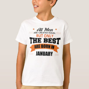 Förklaringar föds upp i januari t shirt