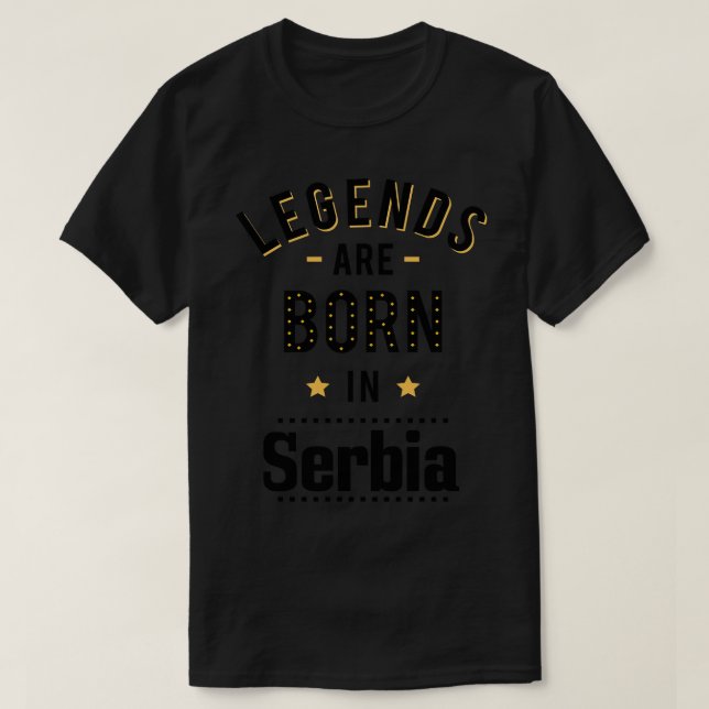 Förklaringar föds upp i Serbien T Shirt (Design framsida)