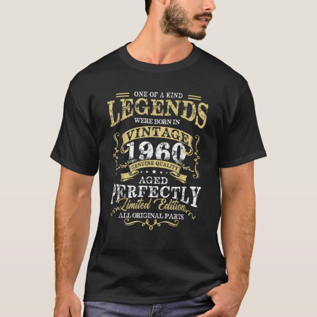Förklaringar från 1960: 60:e födelsedagsgåvor för  t shirt (Framsida)