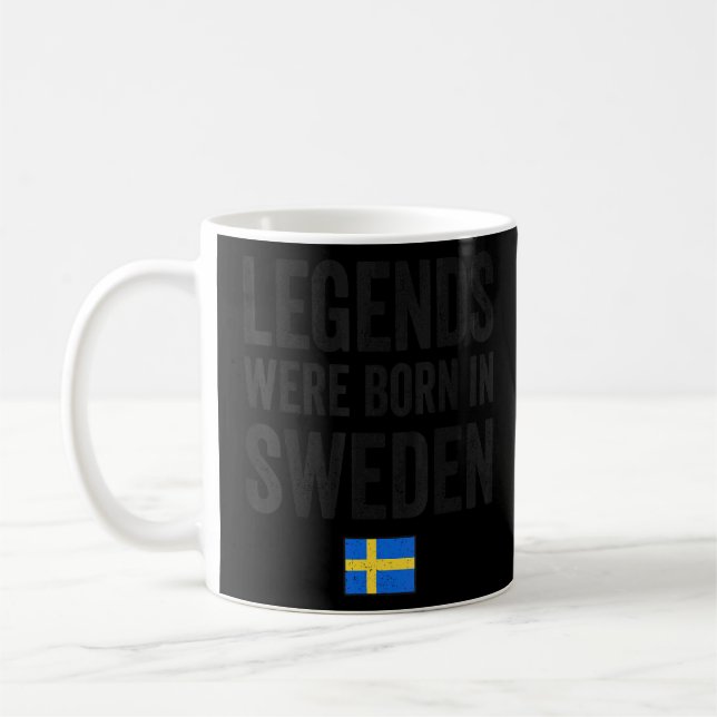 Förklaringar har fötts i Sverige Svenska Flagga Ro Kaffemugg (Vänster)