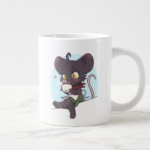 Förklaringar och lattes Thimble Chibi Mugg Jumbo Mugg