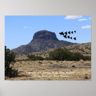 Förklaringar till Cabezons topp, New mexico Poster