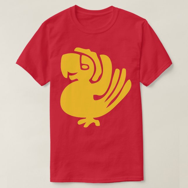Förklaringar till de Gömt Temple Lila Parrots T Shirt (Design framsida)