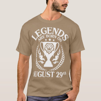 Förklaringarna är födda den 29 augusti-29 augusti t shirt